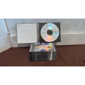 New Memorex CD-R 52x  700MB 80 Min. Blank Lot of 14